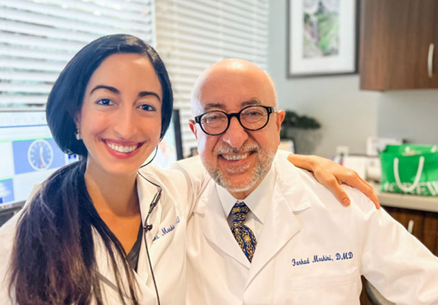 Dr. Shuka Moshiri (left) and Dr. Farhad Moshiri (right)