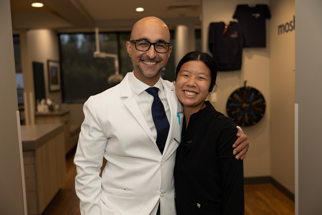 Dr. Maz Moshiri with a coworker