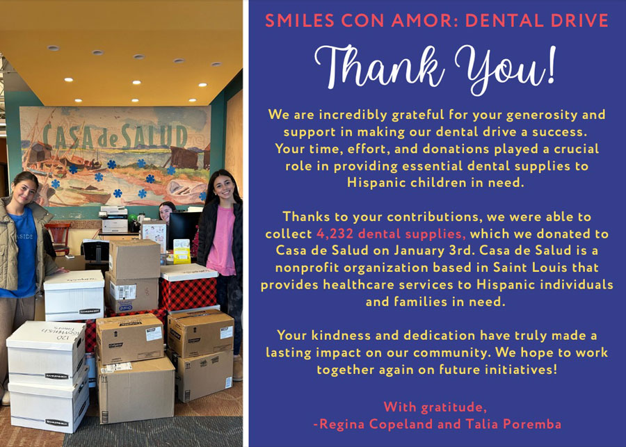 Dental Drive Thank You Card